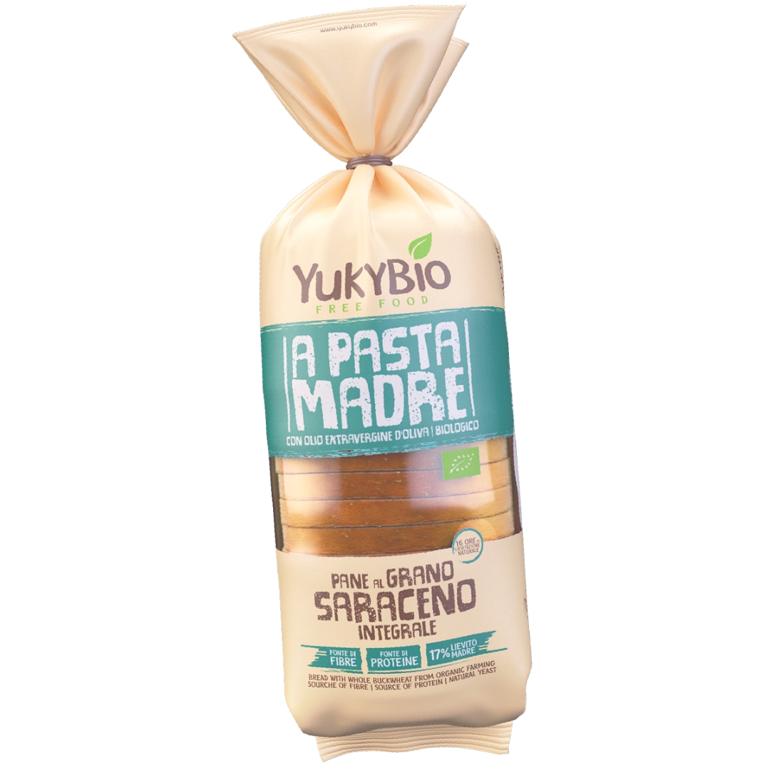 YUKYBIO PANE AL GRANO SARACENO INTEGR. a pasta madre