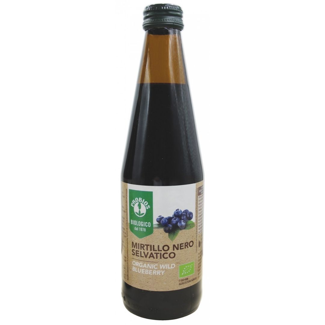 SUCCO DI MIRTILLO NERO  PURO  330 ML