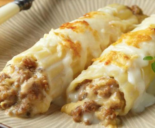 Cannelloni con macinato di muscolo di grano